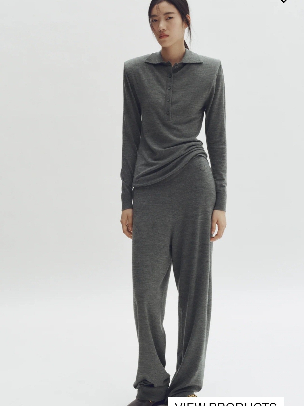Stella McCartney H&M Wide-Leg Merino Wool Joggers